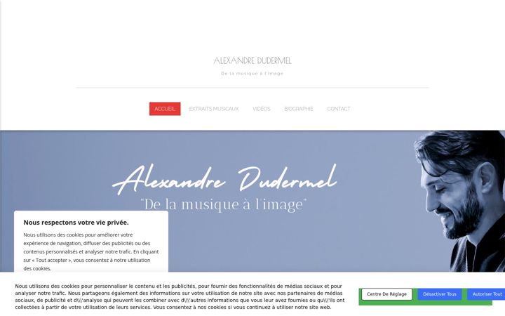 Screenshot of alexandredudermel.com