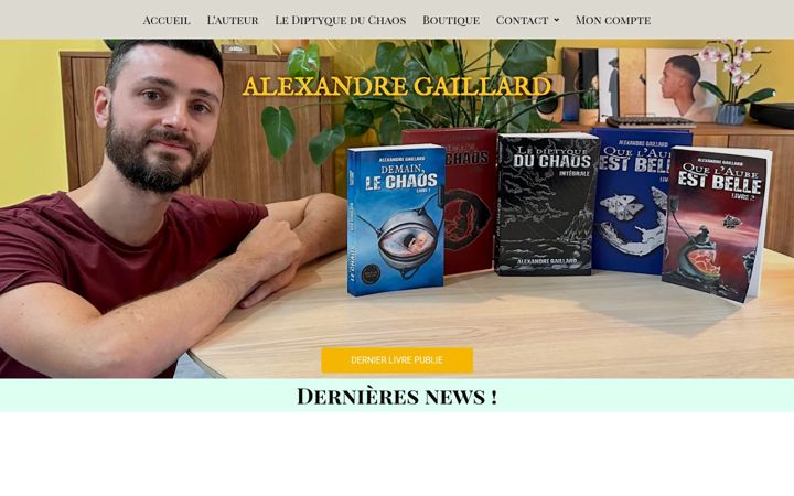 Screenshot of alexandregaillard.fr