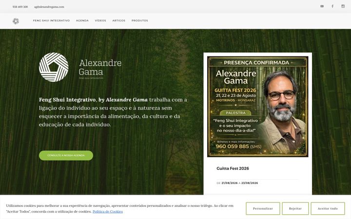 Screenshot of alexandregama.com