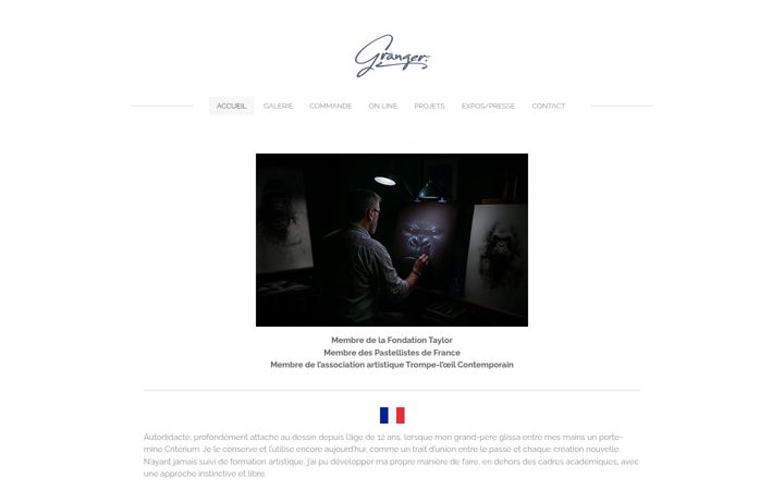 Screenshot of alexandregranger.com