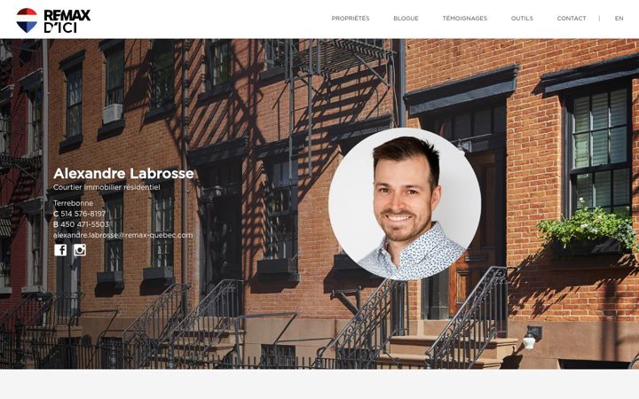 Screenshot of alexandrelabrosse.com