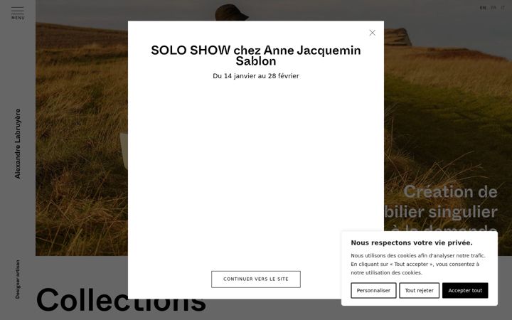 Screenshot of alexandrelabruyere.com