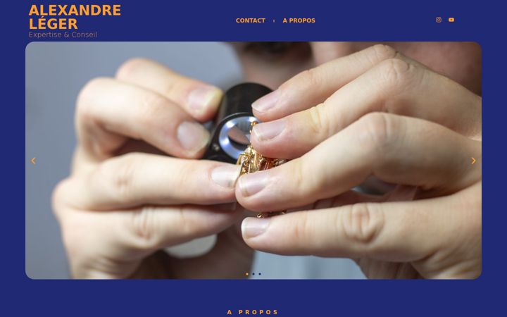 Screenshot of alexandreleger.com