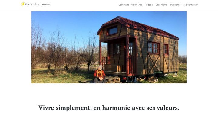 Screenshot von alexandreleroux.fr