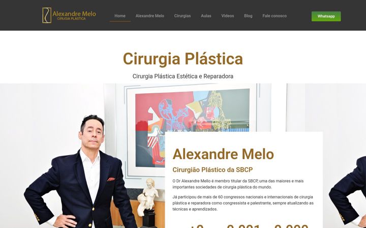 Screenshot of alexandremelobh.com.br