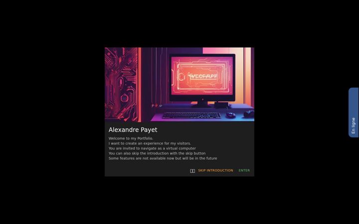 Screenshot of alexandrepayet.re