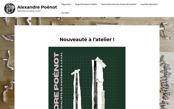 Screenshot of alexandrepoenot.com