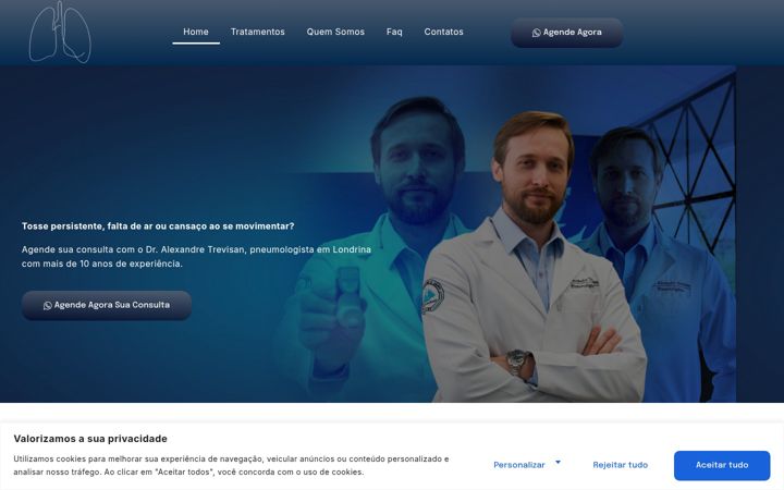 Ekrānuzņēmums no alexandretrevisan-pneumologista.com