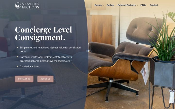 Screenshot of alexandriaauctions.com