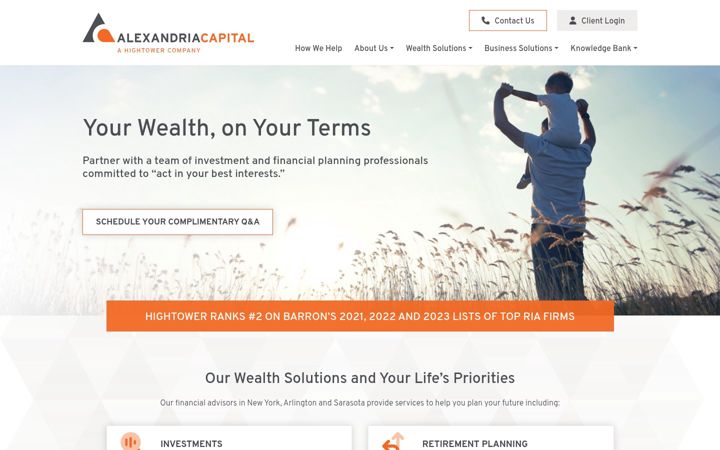 Ekrānuzņēmums no alexandriacapital.com