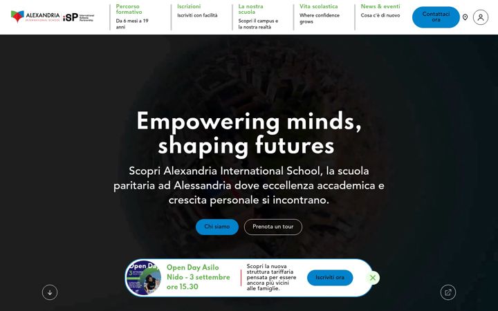 Ekrānuzņēmums no alexandriainternationalschool.org