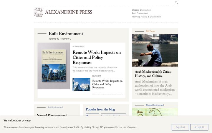 Screenshot of alexandrinepress.co.uk