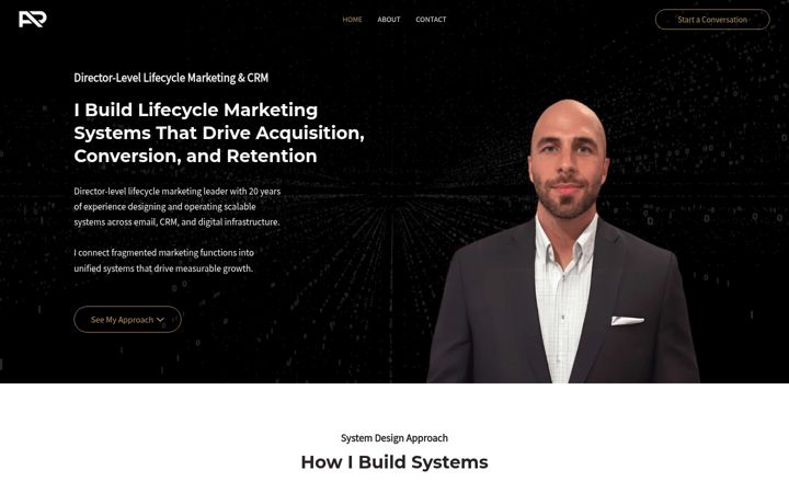 Screenshot of alexandroromeo.com