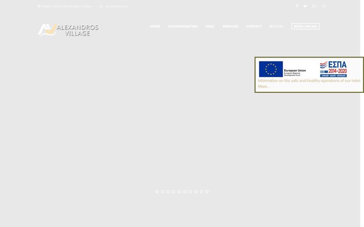 Screenshot of alexandrosvillage.gr