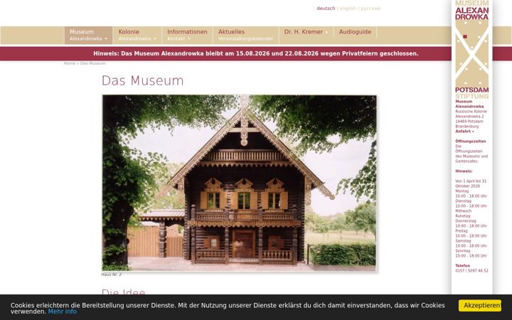 Screenshot of alexandrowka.de