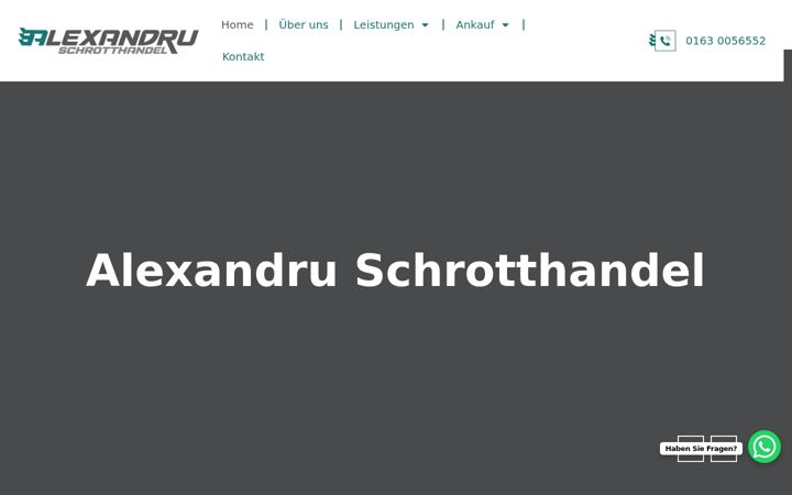 Screenshot di alexandru-schrotthandel.de