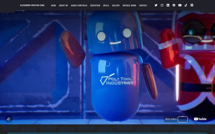 Screenshot di alexandru-sima.com