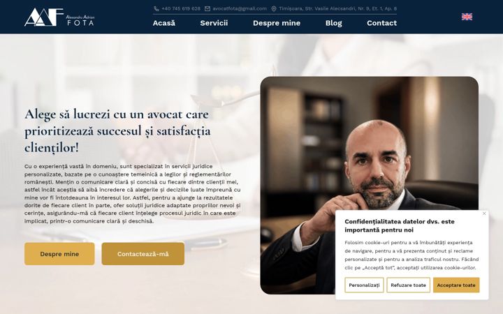 Screenshot di alexandrufota.ro