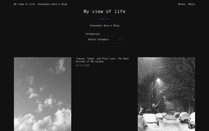 Screenshot of alexandrusavu.ro