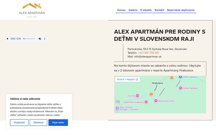 Screenshot of alexapartman.sk