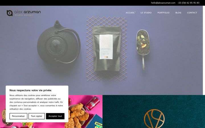 Screenshot di alexarzuman.com