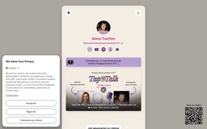 Screenshot of alexatrachim.com