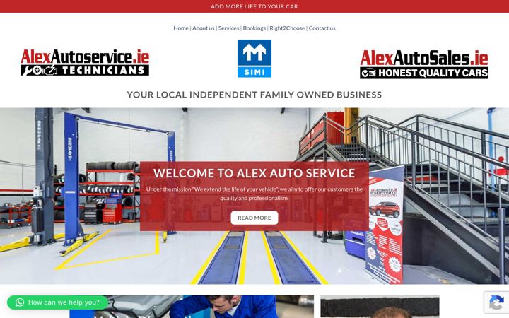 Screenshot of alexautoservice.ie