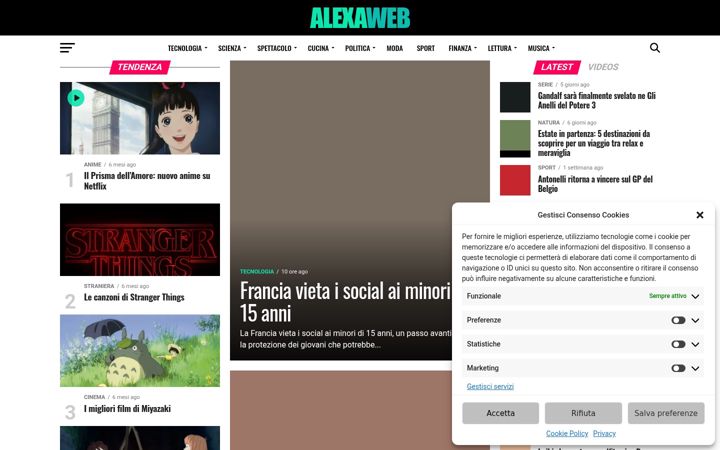 Screenshot of alexaweb.com