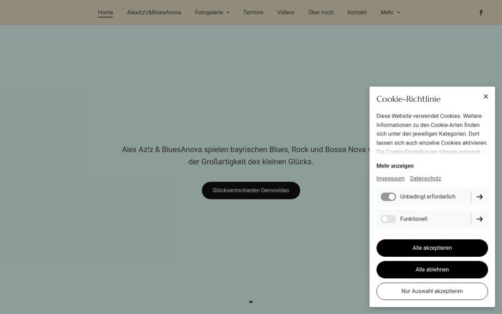 Screenshot of alexaziz.com