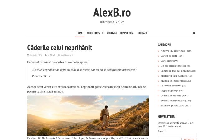 Screenshot of alexb.ro
