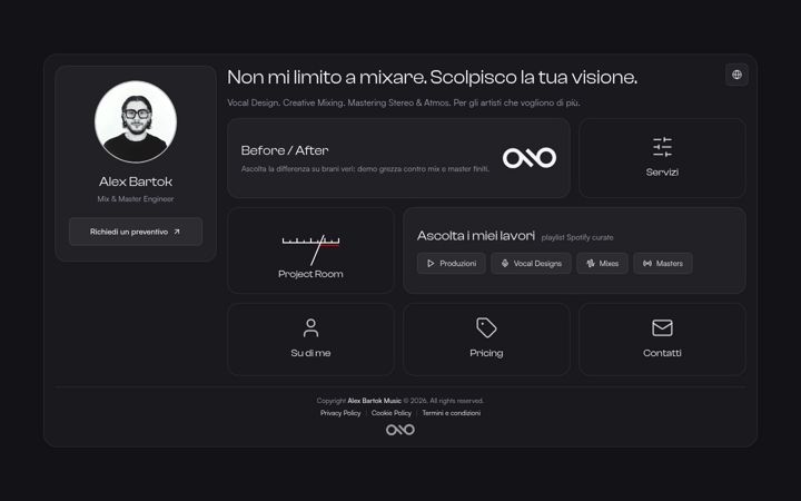 Screenshot of alexbartokmusic.com