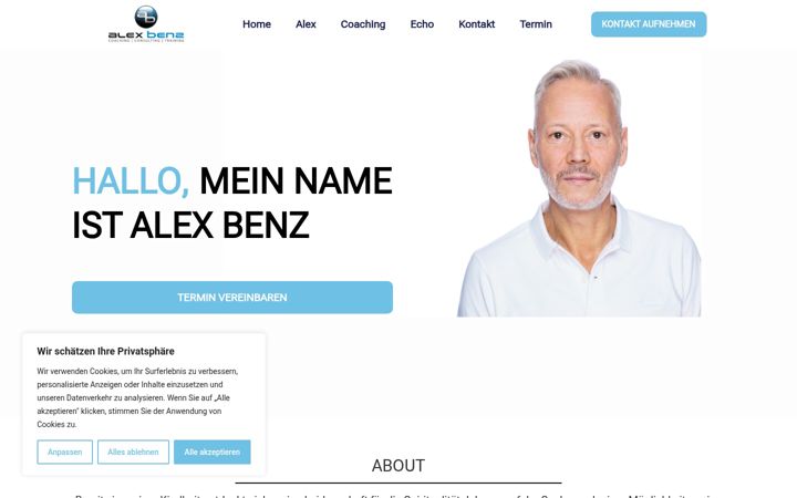 Screenshot of alexbenz.de