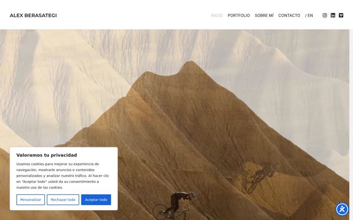 Screenshot of alexberasategi.com