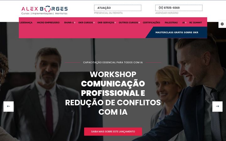 Screenshot ta' alexborges.com.br