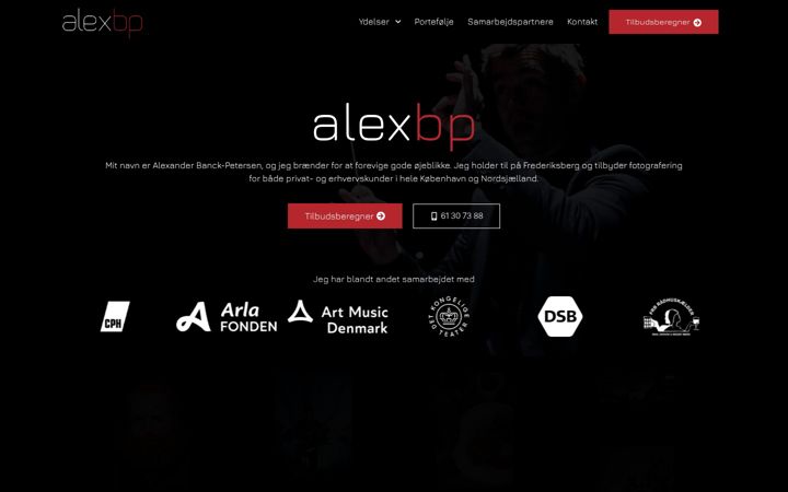 Screenshot of alexbp.dk