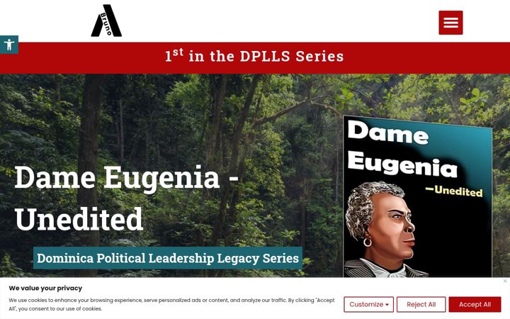 Screenshot ta' alexbrunobooks.com