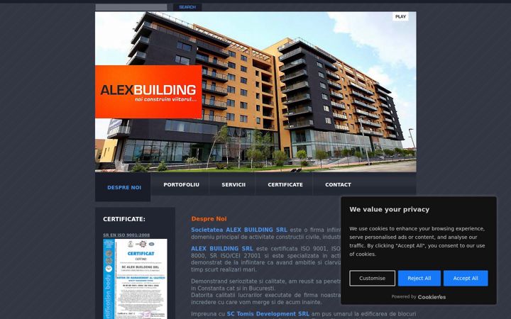 Screenshot of alexbuilding.ro