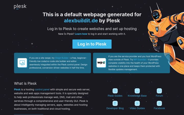 Screenshot of alexbuildit.de