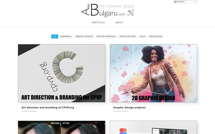 Screenshot of alexbulgaru.com