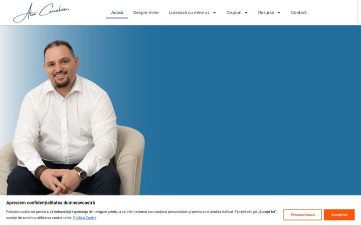 Screenshot of alexcaciuloiu.ro