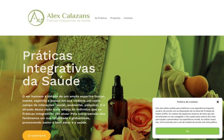 Screenshot ta' alexcalazans.com.br