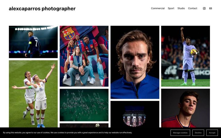 Screenshot of alexcaparros.com
