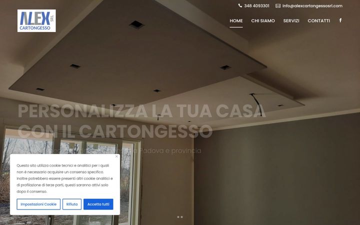 Screenshot of alexcartongessosrl.com