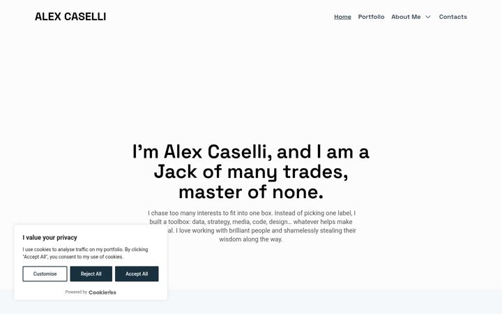 Screenshot of alexcaselli.it