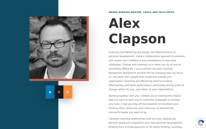 Screenshot of alexclapson.com
