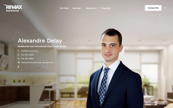 Captură de ecran a alexdelay.com