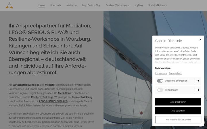 Screenshot of alexebenbeck.de