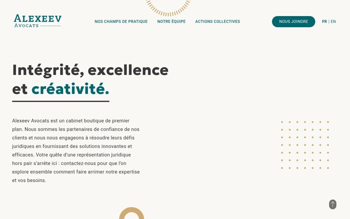 Ekrano kopija alexeevco.com