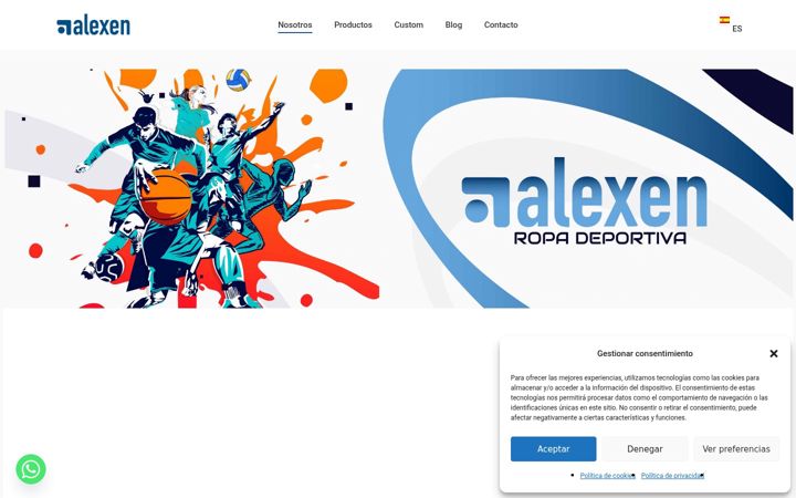 Képernyőkép: alexenequipacionesdeportivas.com