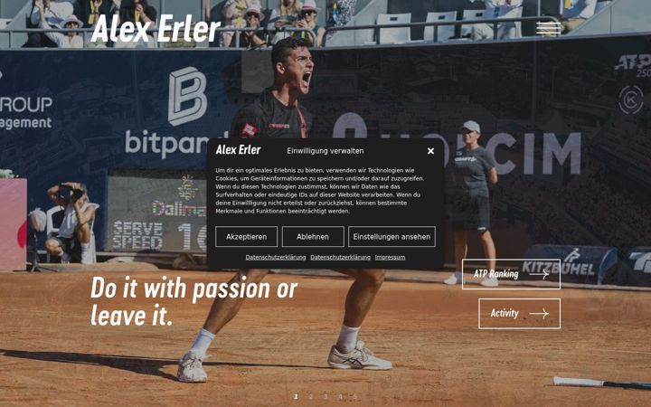 Screenshot of alexerler.at